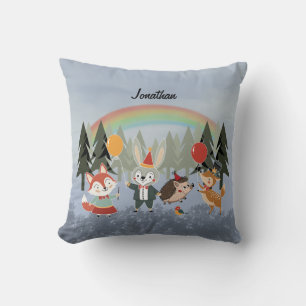 Festive animals cushion