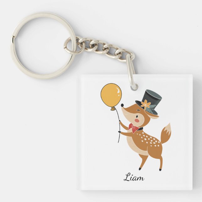 Festive animals - Fawn Key Ring (Front)