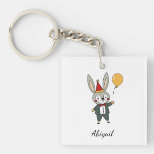 Festive animals - Rabbit Key Ring