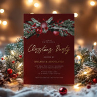 Festive Annual Corporate Christmas Party Gold