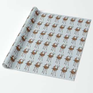 FESTIVE ANTELOPE & OWL Wrapping Paper