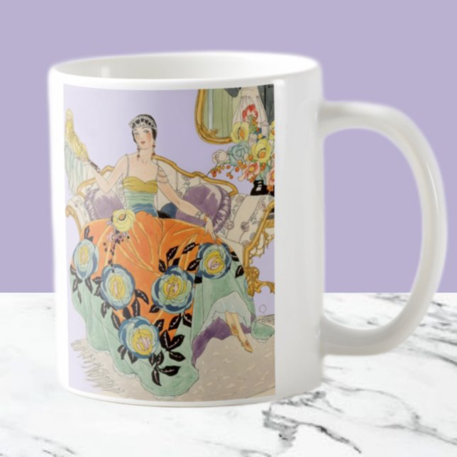 Festive Art Deco lady Coffee Mug (Creator Uploaded)