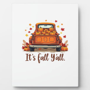 Festive Autumn Harvest Design Celebrating Fall Sea Plaque