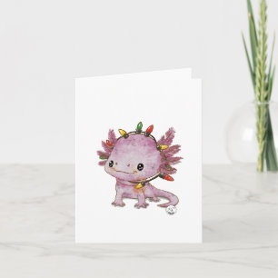 Festive Axolotl Card