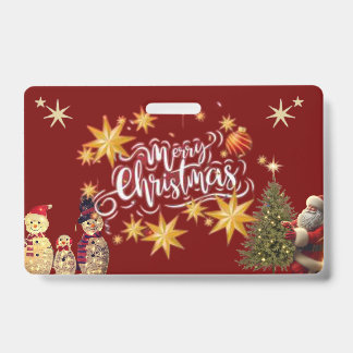 Festive Badge Christmas Card Collection – Perfect  ID Badge