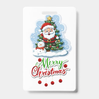Festive Badge Design Sale: Celebrate Christmas ID Badge