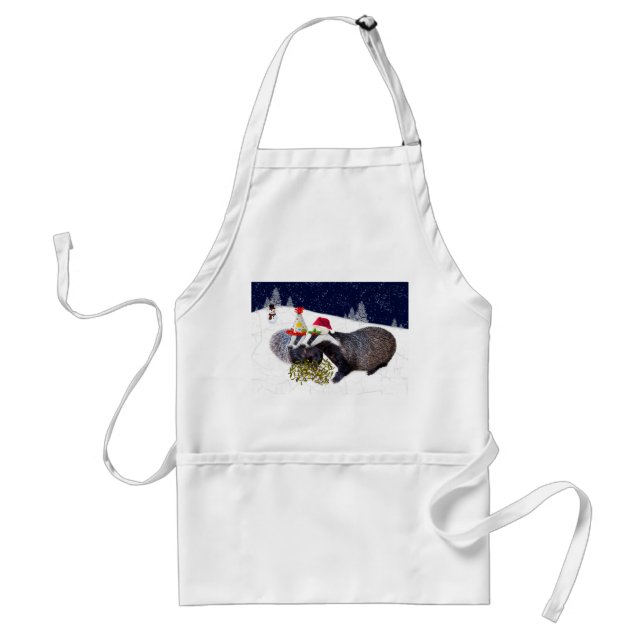 Festive Badgers Apron (Front)