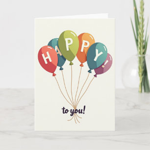 Festive Balloon Card