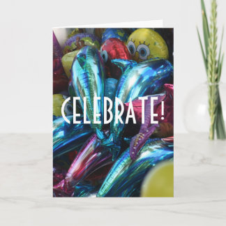 Festive Balloons, CELEBRATE! Holiday Card