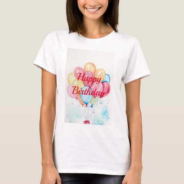 Festive Balloons  T-Shirt (Front)