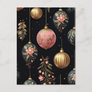 Festive Baubles Christmas Greeting Card
