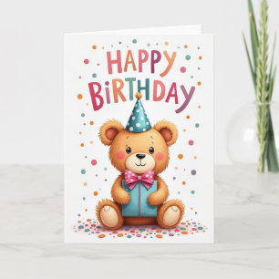 Festive Bear Hat Card