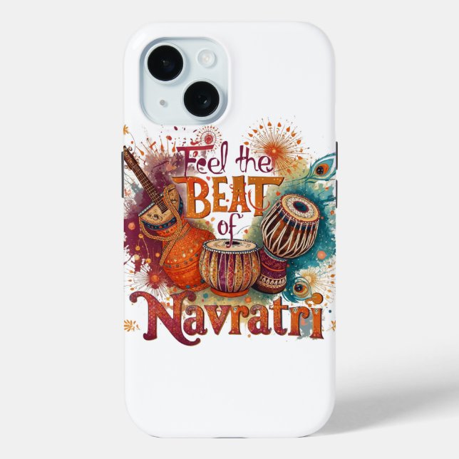 Festive Beats – Colourful Navratri Celebration Des Case-Mate iPhone Case (Back)