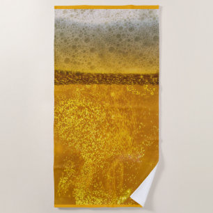 Festive Beer Galaxy a Celestial Quenching Beach Towel