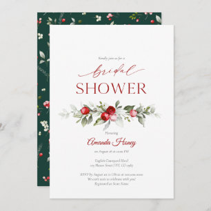 Festive Berry Bridal Shower Invitation