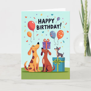 Festive Birthday Balloons Card