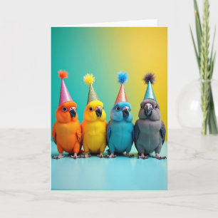 Festive Birthday Birdy Card