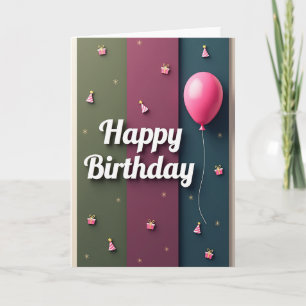 Festive Birthday Design Card
