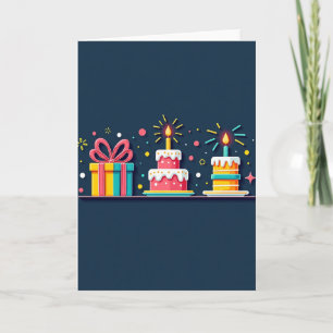Festive Birthday Present Card