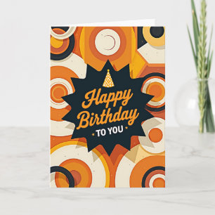 Festive Birthday Starburst Card