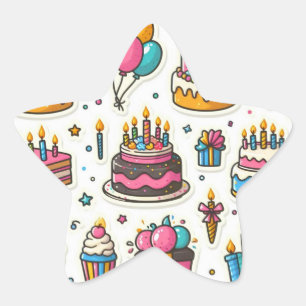 Festive Birthday Sticker Pack"