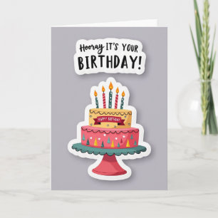 Festive Birthday Tiered Card