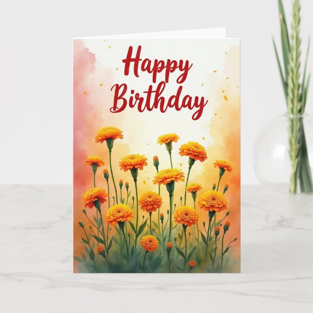 Festive Blossom Card (Front)