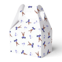 Festive Blue Kasky Christmas Reindeer