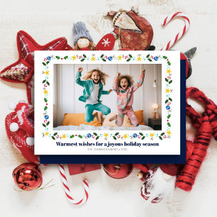 Festive Border Photo Holiday Card