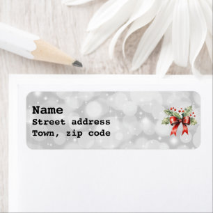 Festive Bouquet  Label Return Address Label