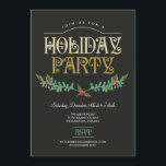 Festive Branches Holiday Party Invitation<br><div class="desc">These stylish holiday party invitations add a modern and elegant touch to your holiday celebration. Design © www.berryberrysweet.com</div>