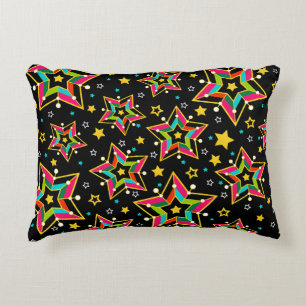 Festive Bright Merry Holiday Star Decorative Cushion