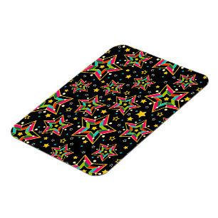 Festive Bright Merry Holiday Star Magnet