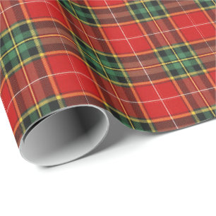 Festive Bright Tartan Wrapping Paper
