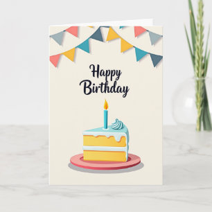 Festive Bunting Birthday Card
