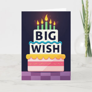 Festive Cake Wish Card