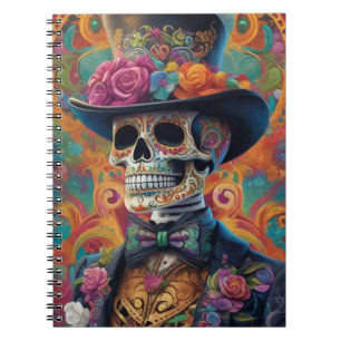 Festive Calaveras Tribute: Sugar Skull Splendour Notebook