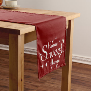 Festive Calligraphy and Stars 'Home Sweet Home' Medium Table Runner