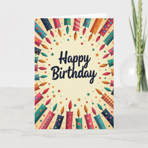 Festive Candle Circle Card