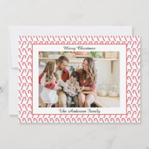 Festive Casual Merry Christmas Photo Card
