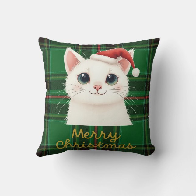 Festive Cat Duo Cushion (Back)