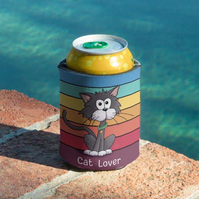Festive Cat Lover  Can Cooler (In Situ Pool)