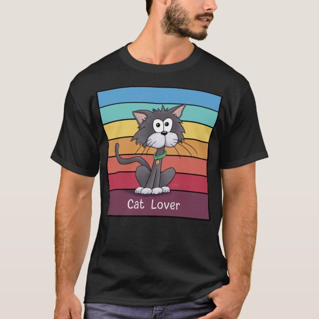 Festive Cat Lover   T-Shirt (Front)