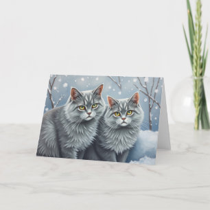 Festive Cats Card