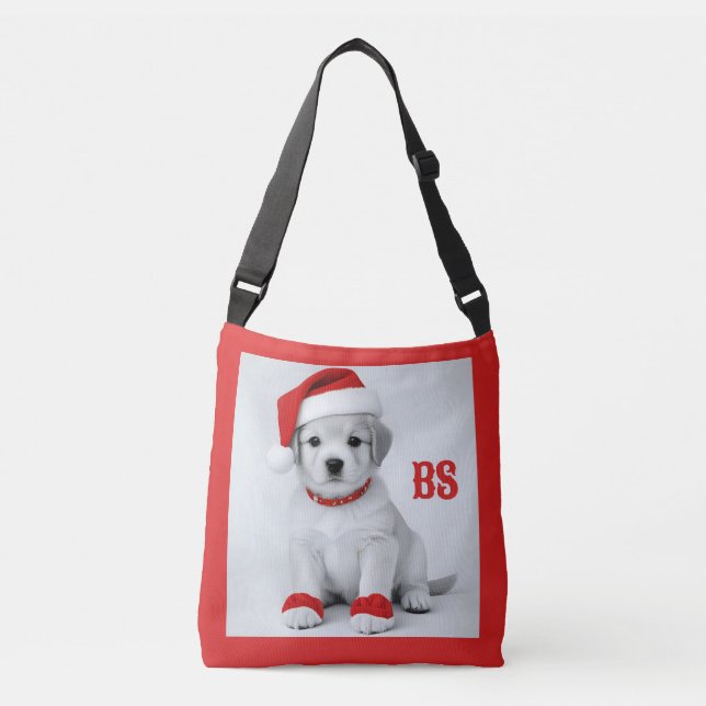 Festive Cats in Christmas Costumes - Holiday Vibes Crossbody Bag (Front)
