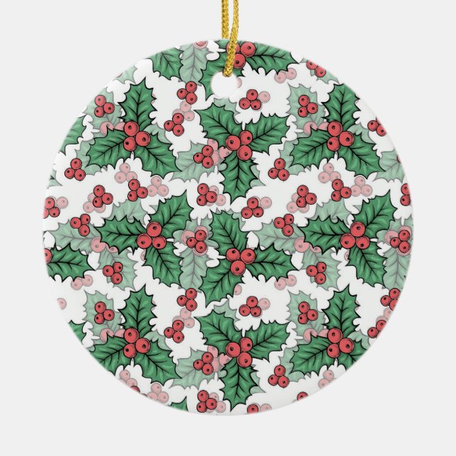 Festive  ceramic ornament (Front)
