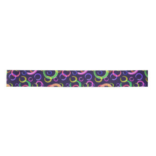 Festive, chaotic, colourful, confetti, polka dots, satin ribbon