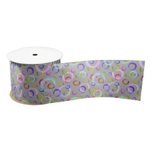 Festive, chaotic, colourful, confetti, polka dots, satin ribbon