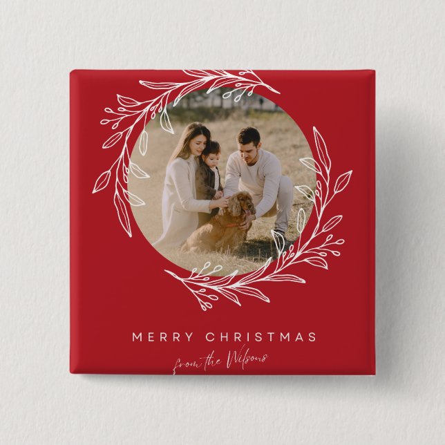 Festive Cheer Pin! ✨ Custom Christmas Button Badge (Front)