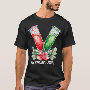 Festive Chemistry Test Tube Pun Art T-Shirt